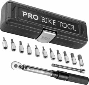 Pro Bike Tool Drive Click Torque Wrench Set Bicycle Maintenance Kit for Road & Mountain Bikes, Motorcycle Best Torque Wrench for Motorcycles